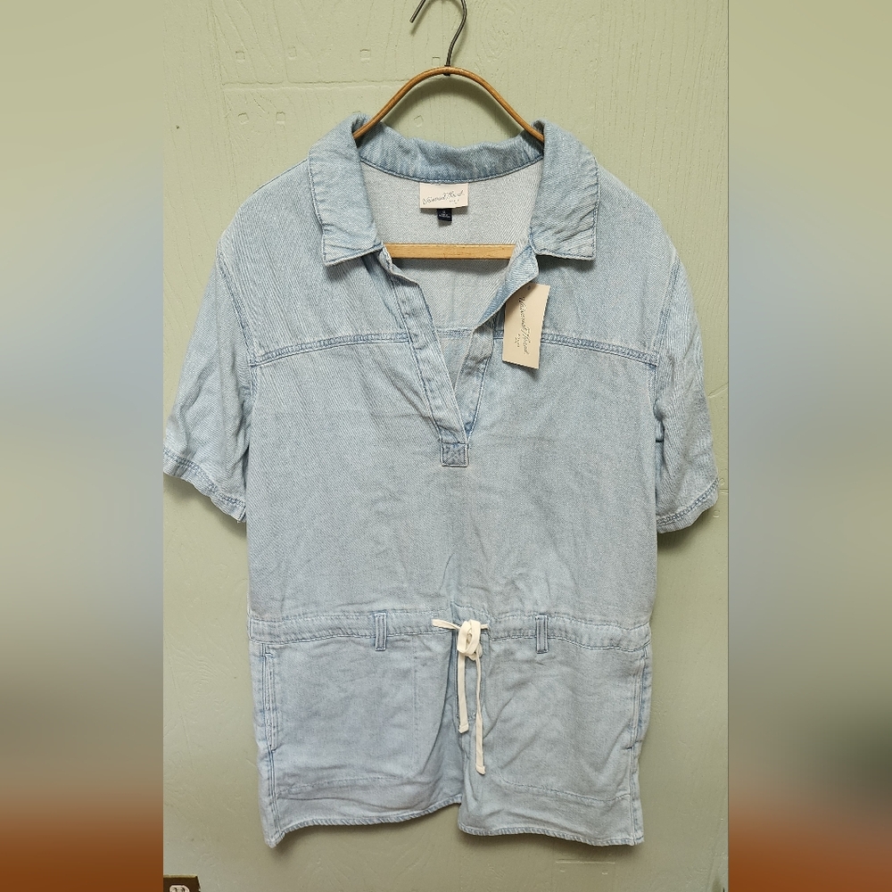 Universal Thread Light Blue Denim Jumpsuit